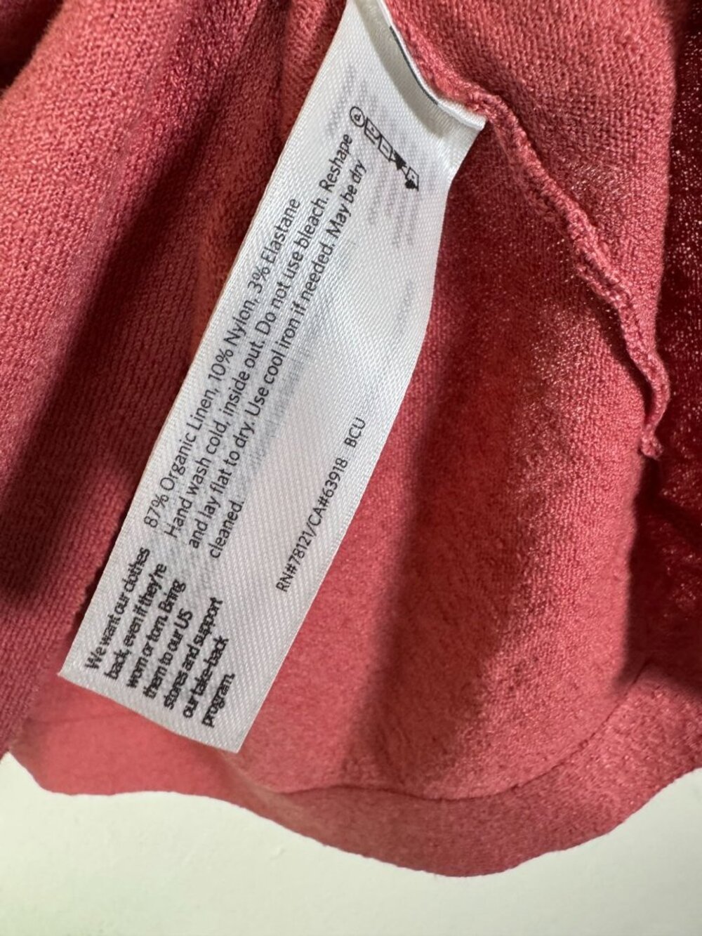 NEW Eileen Fisher Womens Organic Linen Blend Long Sleeve Top XL Rose Pink Lagenl - Picture 4 of 13